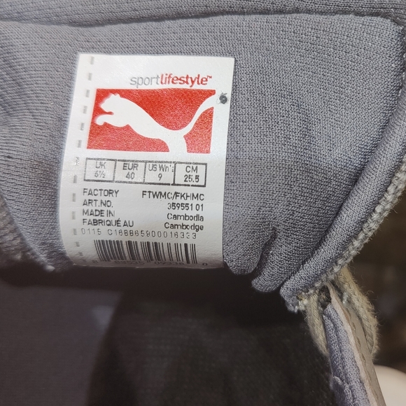 Puma ortholite woman's running shoes size 9 gray - Picture 5 of 9